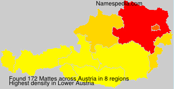 Surname Mattes in Austria