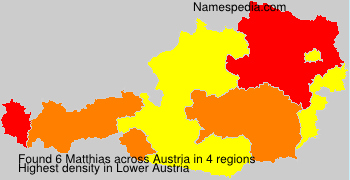 Surname Matthias in Austria Surname Matthias in Austria
