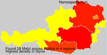 Surname Matzi in Austria Surname Matzi in Austria