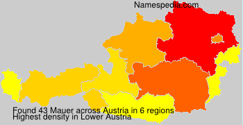 Surname Mauer in Austria Surname Mauer in Austria