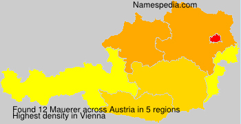 Surname Mauerer in Austria