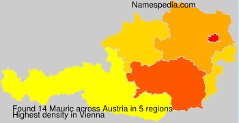 Surname Mauric in Austria Surname Mauric in Austria