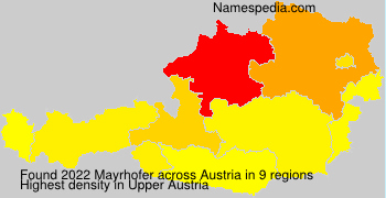 Surname Mayrhofer in Austria Surname Mayrhofer in Austria