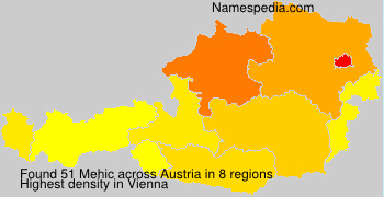 Surname Mehic in Austria Surname Mehic in Austria