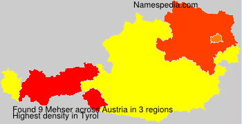 Surname Mehser in Austria Surname Mehser in Austria