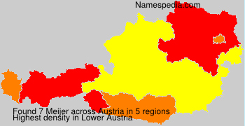 Surname Meijer in Austria