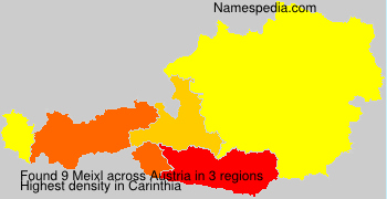 Surname Meixl in Austria Surname Meixl in Austria