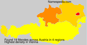 Surname Mendes in Austria Surname Mendes in Austria