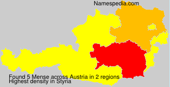 Surname Mense in Austria