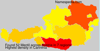 Surname Mentil in Austria Surname Mentil in Austria