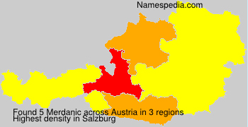 Surname Merdanic in Austria Surname Merdanic in Austria