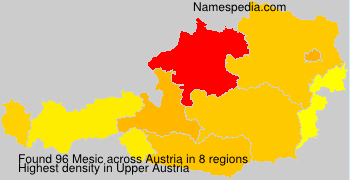 Surname Mesic in Austria Surname Mesic in Austria