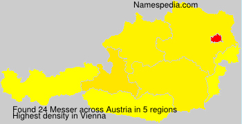 Surname Messer in Austria Surname Messer in Austria