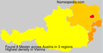 Surname Mester in Austria Surname Mester in Austria