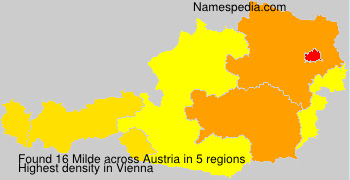 Surname Milde in Austria