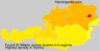 Surname Miletic in Austria Surname Miletic in Austria