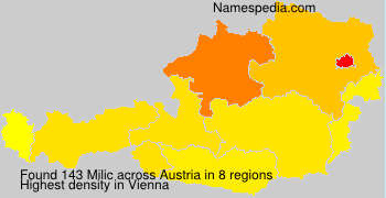 Surname Milic in Austria Surname Milic in Austria