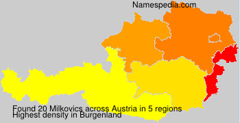 Surname Milkovics in Austria Surname Milkovics in Austria