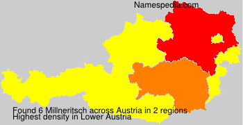 Surname Millneritsch in Austria Surname Millneritsch in Austria