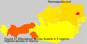 Surname Miloradovic in Austria Surname Miloradovic in Austria