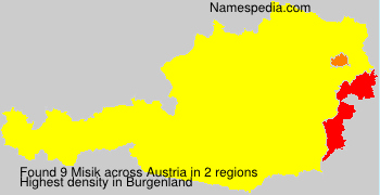 Surname Misik in Austria Surname Misik in Austria