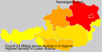 Surname Mittag in Austria Surname Mittag in Austria