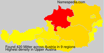 Surname Mitter in Austria