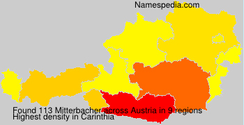 Surname Mitterbacher in Austria Surname Mitterbacher in Austria