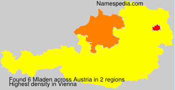 Surname Mladen in Austria