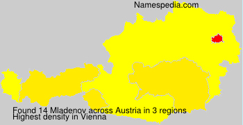 Surname Mladenov in Austria Surname Mladenov in Austria