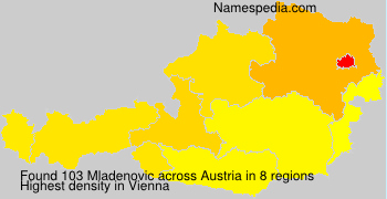 Surname Mladenovic in Austria