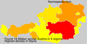 Surname Mlaker in Austria