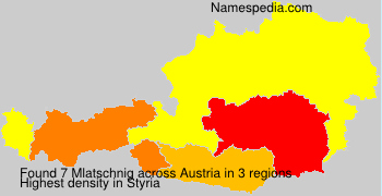 Surname Mlatschnig in Austria