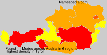 Surname Modes in Austria Surname Modes in Austria