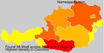 Surname Modl in Austria Surname Modl in Austria