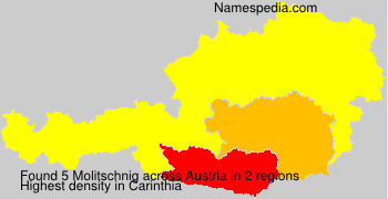 Surname Molitschnig in Austria Surname Molitschnig in Austria