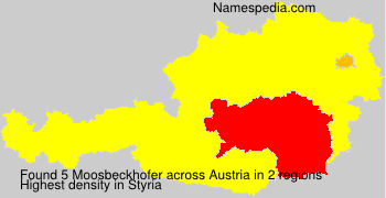 Surname Moosbeckhofer in Austria Surname Moosbeckhofer in Austria
