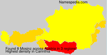 Surname Mosinz in Austria Surname Mosinz in Austria