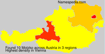 Surname Motzko in Austria Surname Motzko in Austria