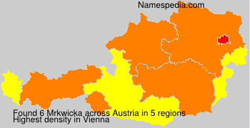 Surname Mrkwicka in Austria Surname Mrkwicka in Austria