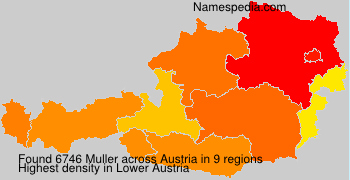 Surname Muller in Austria Surname Muller in Austria