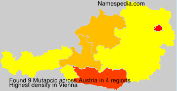 Surname Mutapcic in Austria Surname Mutapcic in Austria