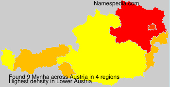 Surname Mynha in Austria Surname Mynha in Austria