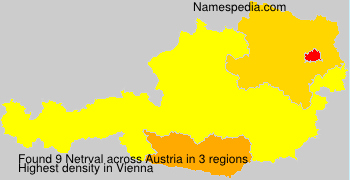 Surname Netrval in Austria Surname Netrval in Austria