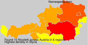 Surname Nicoletti in Austria Surname Nicoletti in Austria