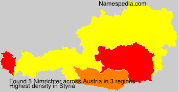 Surname Nimrichter in Austria Surname Nimrichter in Austria