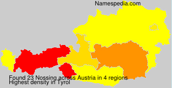 Surname Nossing in Austria Surname Nossing in Austria