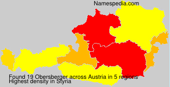 Surname Obersberger in Austria