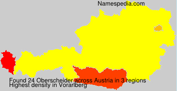 Surname Oberscheider in Austria
