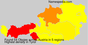 Surname Obojes in Austria